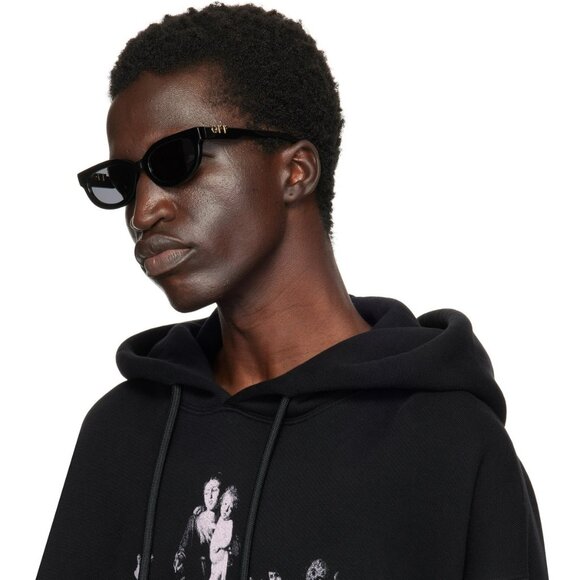Off-White SPARKS Women Sunglasses Black Cat Eye Frame | Model OERI13D 1007 - Picture 10 of 10